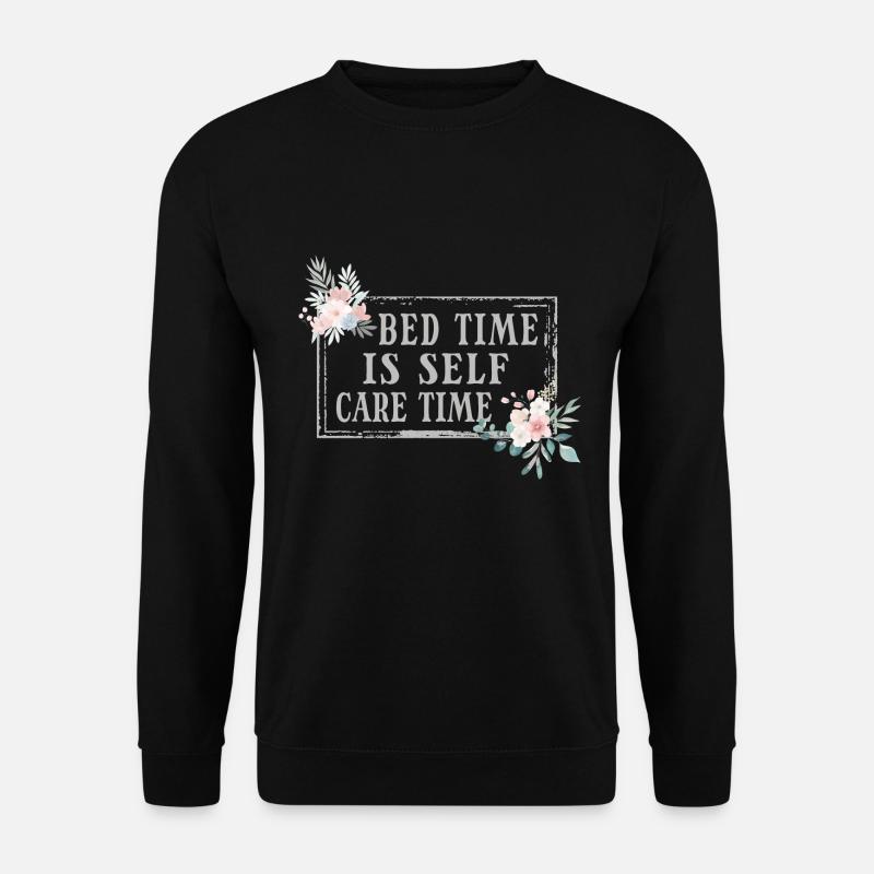 Bed Time Napetizer Selbstpflege Schlafsofa - Unisex Pullover - Schwarz