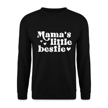 Mamas Little Bestie Le meilleur de la mère - Sweat-shirt Unisexe - noir - Devant - Alina (178cm) & Michal (187cm)