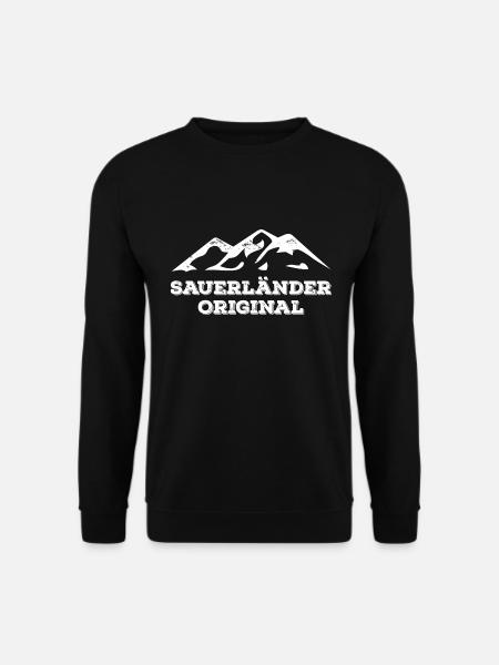 Sauerland Spruch Sauerländer Original - Unisex Pullover - Schwarz