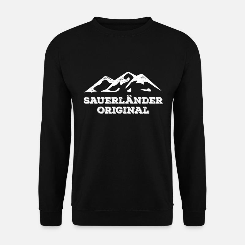 Sauerland Spruch Sauerländer Original - Unisex Pullover - Schwarz
