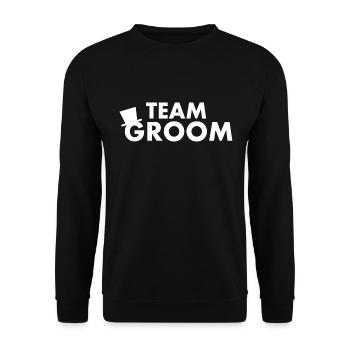 Team groom - Sweat-shirt Unisexe - noir - Devant - Alina (178cm) & Michal (187cm)
