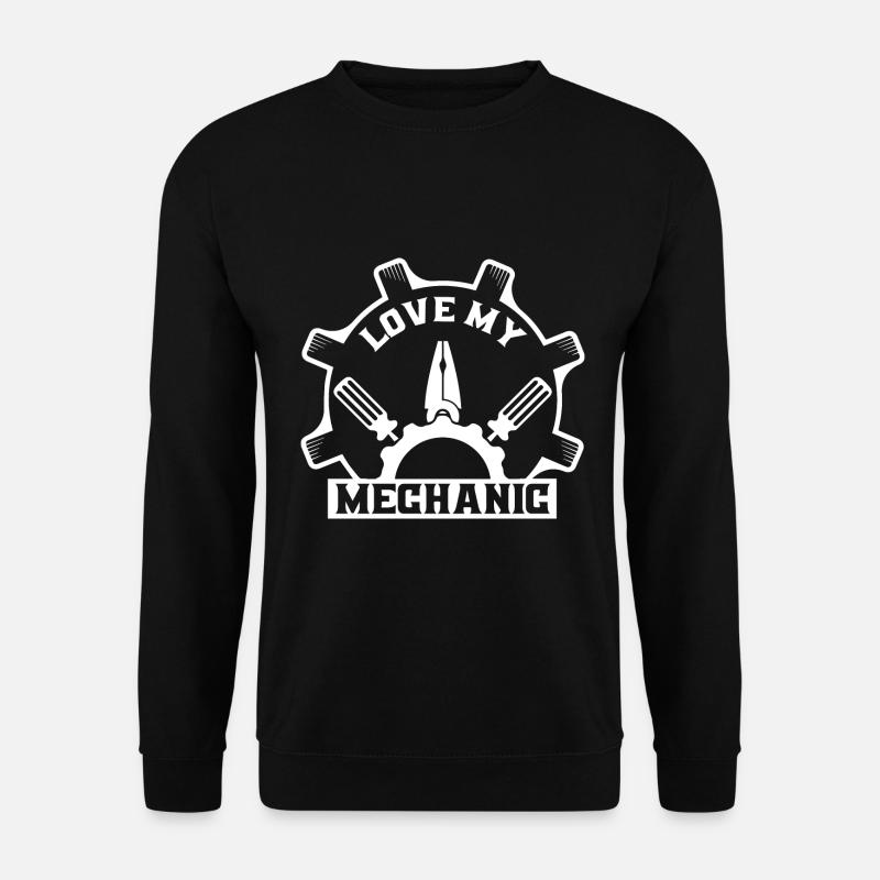 Liebe Meinen Mechaniker - Unisex Pullover - Schwarz