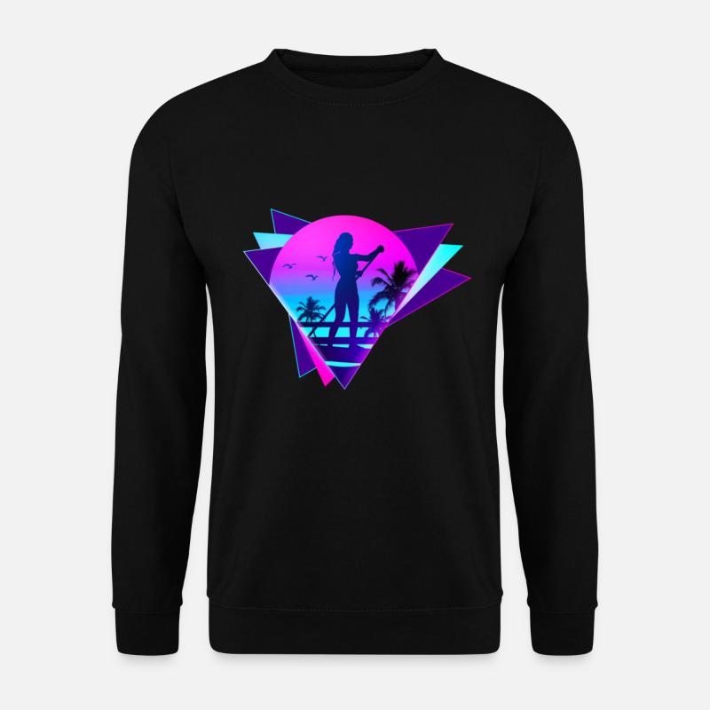 SUP board paddleboarding paddel supboard Stand Up - Unisex Pullover - Schwarz