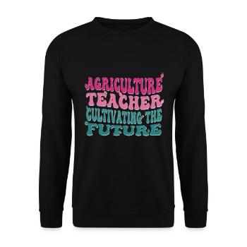 La formation des enseignants agricoles de demain - Sweat-shirt Unisexe - noir - Devant - Alina (178cm) & Michal (187cm)