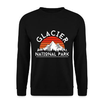 Glacier National Park, British Columbia, Canada - Unisex Sweatshirt - black - Front - Alina (178cm) & Michal (187cm)