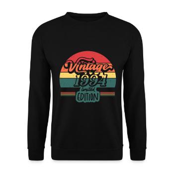 Vintage 1994 Limited edition - Sweat-shirt Unisexe - noir - Devant - Alina (178cm) & Michal (187cm)