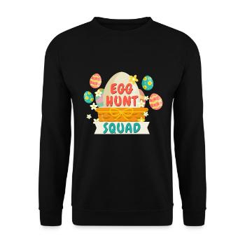 Oeuf de Pâques de l’escouade de chasse aux œufs - Sweat-shirt Unisexe - noir - Devant - Alina (178cm) & Michal (187cm)