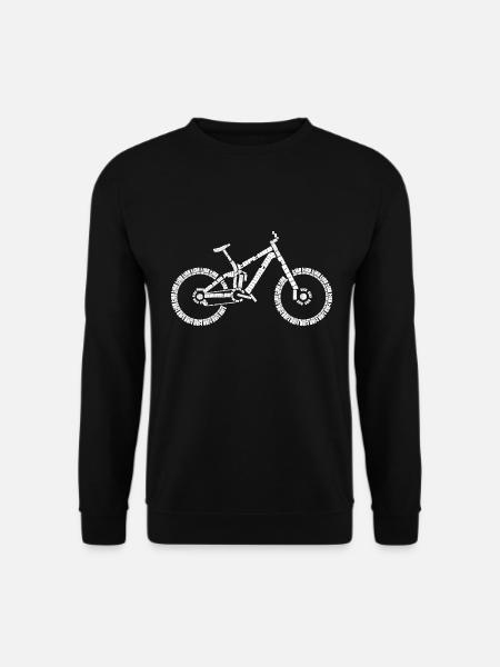 Enduro Bike MTB Anatomy - Unisex Sweatshirt - black