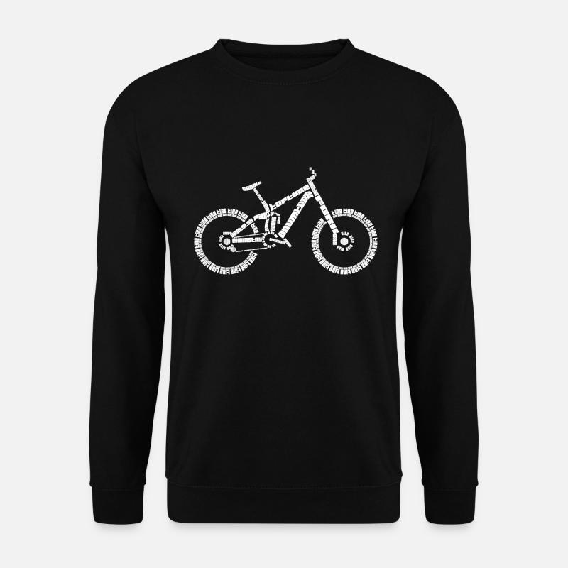 Anatomie du VTT Enduro - Sweat-shirt Unisexe - noir