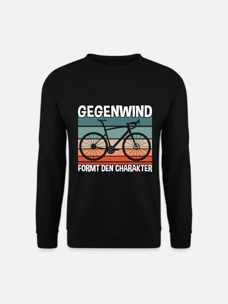 Gegenwind formt den Charakter - Unisex Pullover - Schwarz