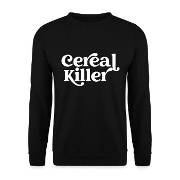 Cereal Killer - Unisex Sweatshirt - black - Front - Alina (178cm) & Michal (187cm)