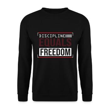 Discipline Freedom - Unisex Sweatshirt - black - Front - Alina (178cm) & Michal (187cm)