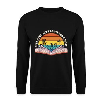Wildflowers Teacher School Hilfe Für Die - Unisex Pullover - Schwarz - Vorne - Alina (178cm) & Michal (187cm)