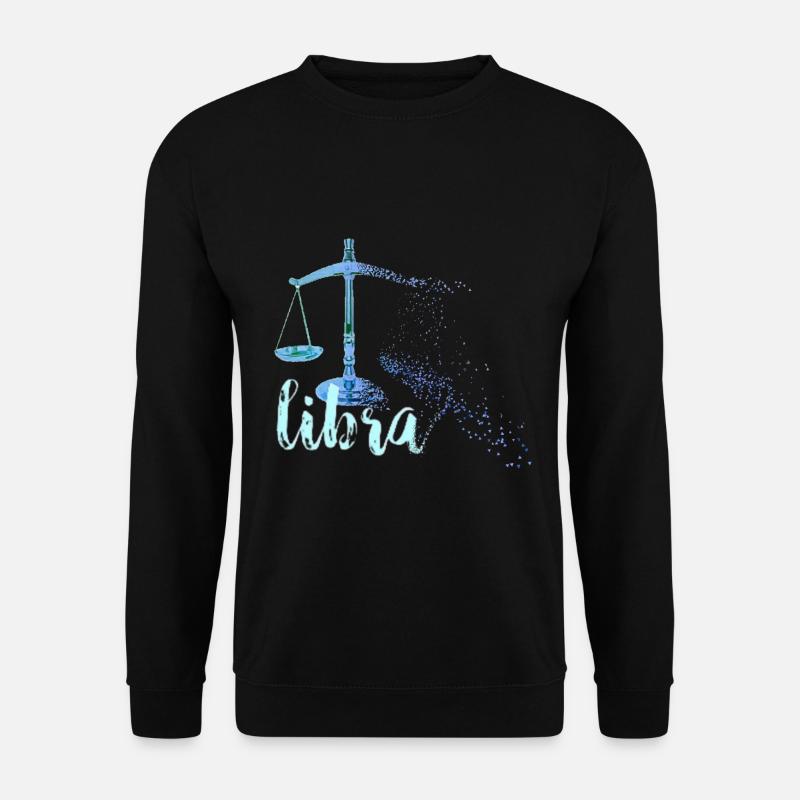 Sternzeichen WAAGE Horoskop - Unisex Pullover - Schwarz
