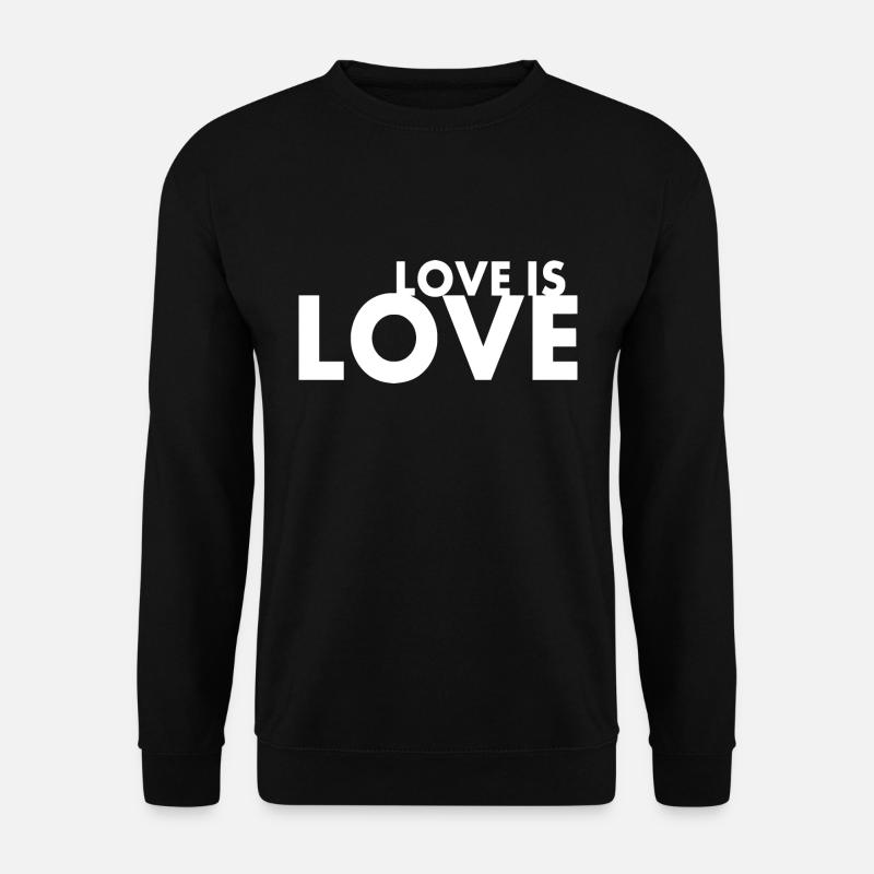 Love is love - Unisex Pullover - Schwarz