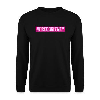 Free Britney Hashtag FreeBritney #FreeBritney - Unisex Pullover - Schwarz - Vorne - Alina (178cm) & Michal (187cm)