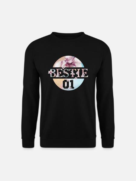 Du bist meine Beste Freundin Ich liebe dich - Nr 1 - Unisex Pullover - Schwarz