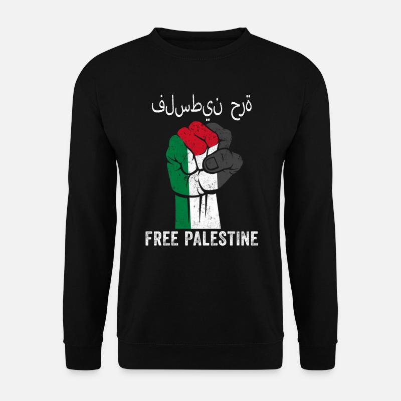 Free Palestine Support Palestine Libre drapeau - Sweat-shirt Unisexe - noir