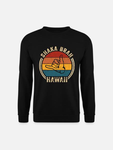 Hawaï Shirt Aloha Hang-Loose Surf Surf - Sweat-shirt Unisexe - noir