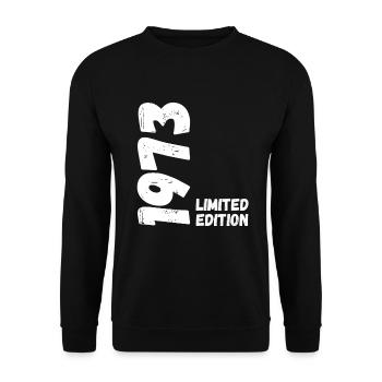1973 Anniversaire en édition limitée - Sweat-shirt Unisexe - noir - Devant - Alina (178cm) & Michal (187cm)