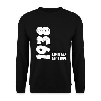 1938 Édition limitée Anniversaire - Sweat-shirt Unisexe - noir - Devant - Alina (178cm) & Michal (187cm)