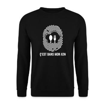 Chef Cuisinier Cadeau Humour - Sweat-shirt Unisexe - noir - Devant - Alina (178cm) & Michal (187cm)