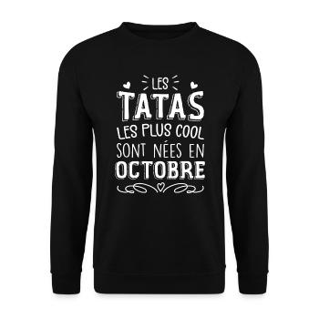 Plus tard je serais motard comme papa bébé Garçon - Sweat-shirt Unisexe - noir - Devant - Alina (178cm) & Michal (187cm)