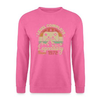 1972 Komplettes Level-Geburtstagsgeschenk - 1972 - Unisex Pullover - Pink - Vorne