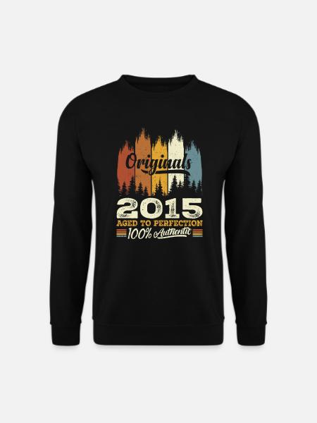 2015 Vintage Original 2015 Geburtstagsgeschenk - Unisex Pullover - Schwarz