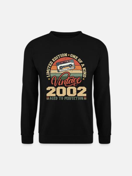 Jahrgang 2002 Retro Geburtstagsgeschenk 2002 - Unisex Pullover - Schwarz