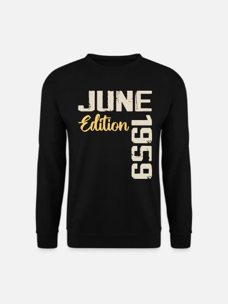 Jahrgang Juni 1959 Geschenk Juni 1959 Geburtstag - Unisex Pullover - Schwarz
