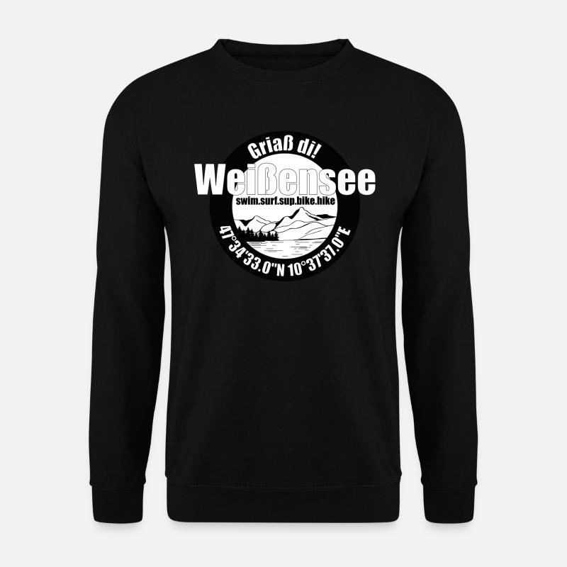 Lac de Weissensee - Sweat-shirt Unisexe - noir