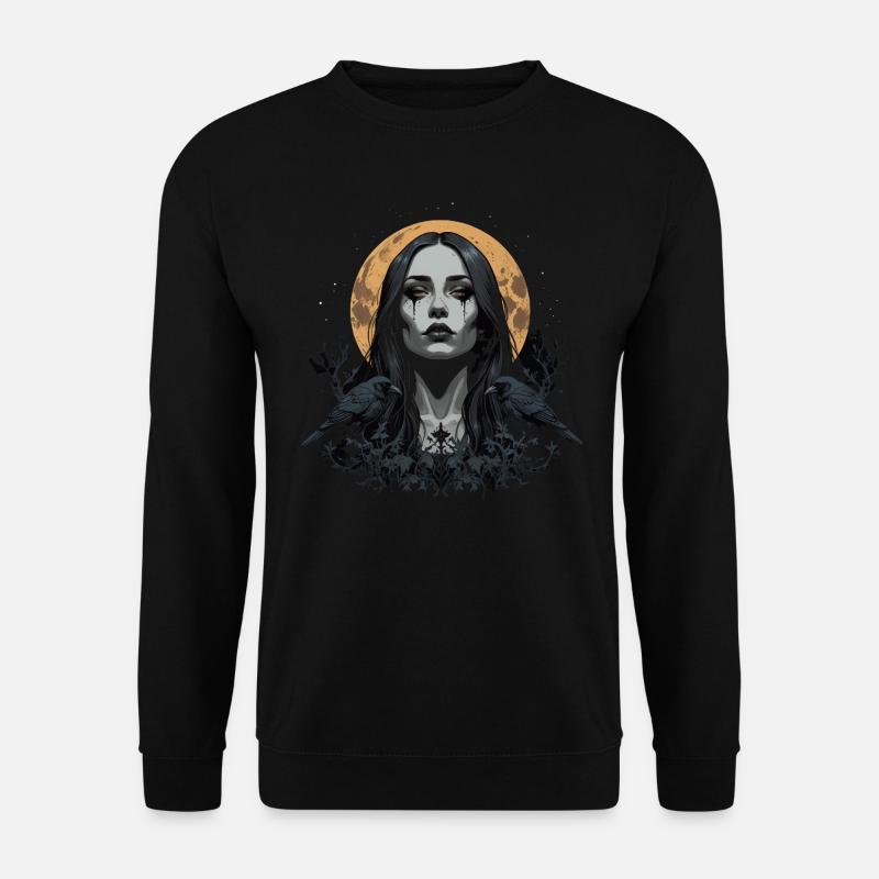 Gothic schöne Frau - Unisex Pullover - Schwarz