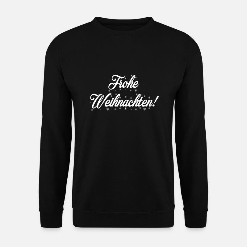 Frohe Weihnachten - Unisex Pullover - Schwarz