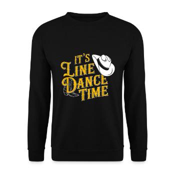 Danse en ligne Danse en ligne Danse en ligne Danse - Sweat-shirt Unisexe - noir - Devant - Alina (178cm) & Michal (187cm)