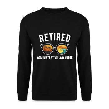 Richter im Ruhestand Beach Sunglasses Expertise - Unisex Pullover - Schwarz - Vorne - Alina (178cm) & Michal (187cm)