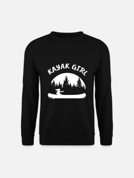 Kayaking Kayak Girl - Unisex Sweatshirt - black