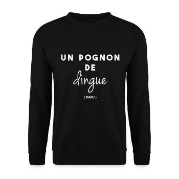 Un pognon de dingue - Sweat-shirt Unisexe - noir - Devant - Alina (178cm) & Michal (187cm)