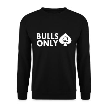 Bulls only - Unisex Pullover - Schwarz - Vorne - Alina (178cm) & Michal (187cm)