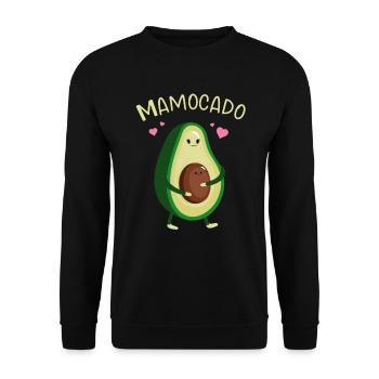 Avocat Maman Mamocado - Sweat-shirt Unisexe - noir - Devant - Alina (178cm) & Michal (187cm)