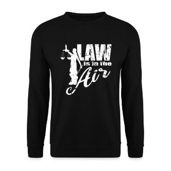 Law est dans l'air - Sweat-shirt Unisexe - noir - Devant - Alina (178cm) & Michal (187cm)