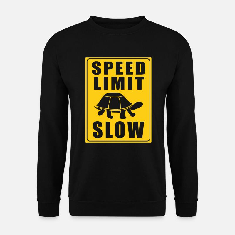 Turtle speed limit cars - Unisex Sweatshirt - black