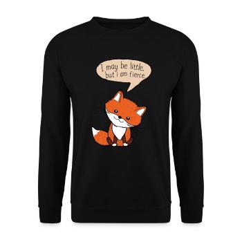 Petit renard petit mais sauvage - Sweat-shirt Unisexe - noir - Devant - Alina (178cm) & Michal (187cm)