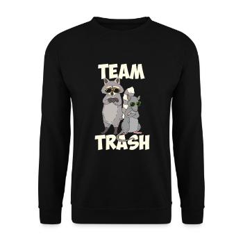 Rat opossum possum animal gift rat - Unisex Sweatshirt - black - Front - Alina (178cm) & Michal (187cm)