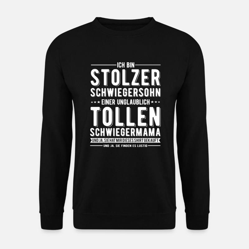 Stolzer Schwiegersohn - Unisex Pullover - Schwarz