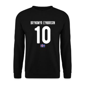 Isländischer Name Mallorca Urlaub - Unisex Pullover - Schwarz - Vorne - Alina (178cm) & Michal (187cm)