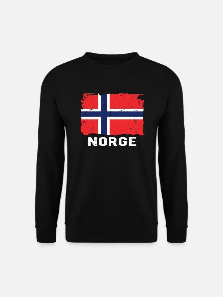 Norwegische Flagge Norwegen 2020 - Unisex Pullover - Schwarz
