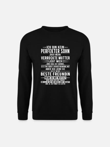 Ich bin kein perfekter Sohn - Unisex Pullover - Schwarz
