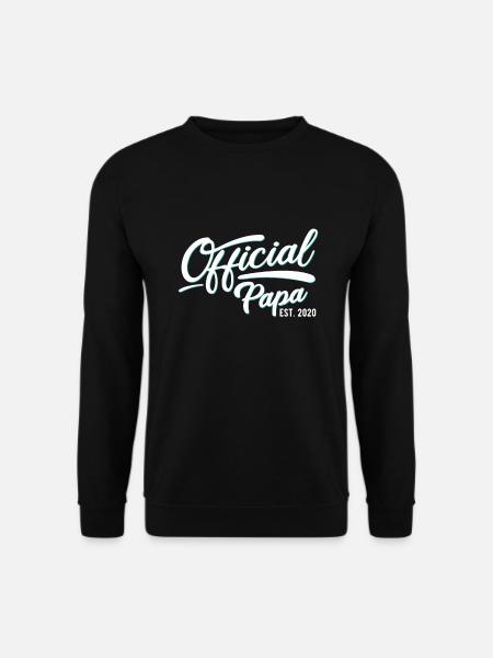 Official Papa 2020 Expectant Father - Unisex Sweatshirt - black