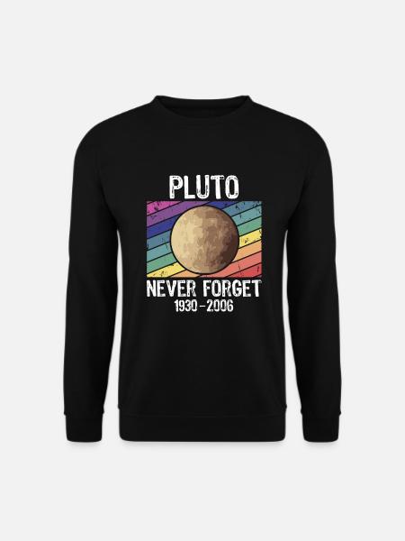 Pluto Never Forget 1930 - 2006 - Unisex Pullover - Schwarz